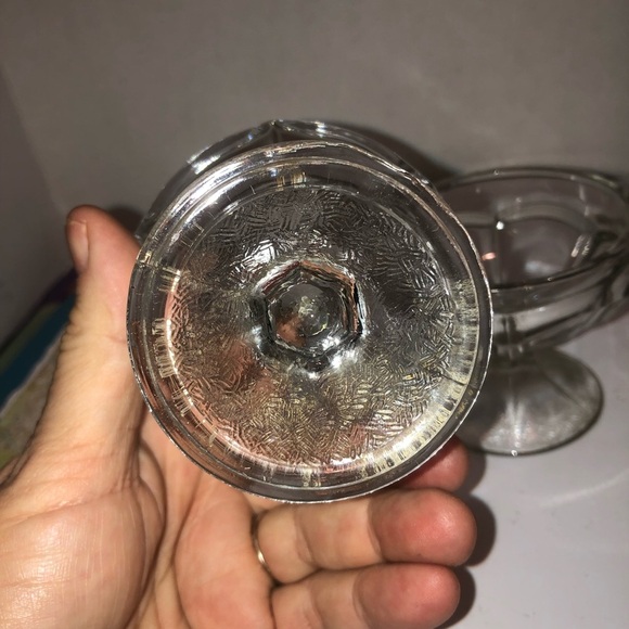 Clear Glass Dessert Bowls vintage, ice cream bowls , sherbert, custard and more. - Picture 3 of 5